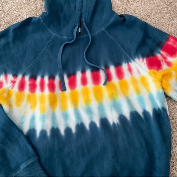 SPIRITUAL GANGSTER Tie-Dye Raglan Hoodie Sweatshirt - Picture 4 of 14
